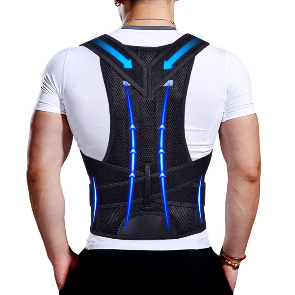 Upgraded Posture Corrector Back Brace for Men and Women,  Version Lumbar Support