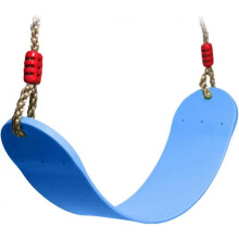 Children's Swing Seat with Rope Flexible EVA Material 66x14cm Max Load 150kg (Blue)