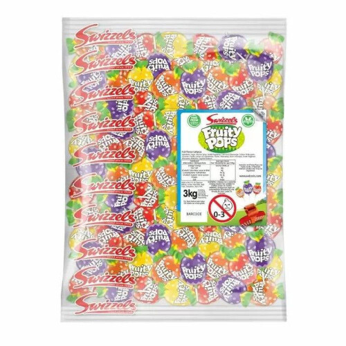 (1.6kg Sweet Jar) Swizzels Fruity Pops 2