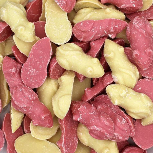 (550g Sweet Jar) Pink & White Mice