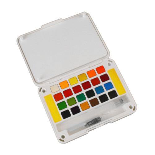 Water Color Paint 24 Bright Colors Quick Drying 2