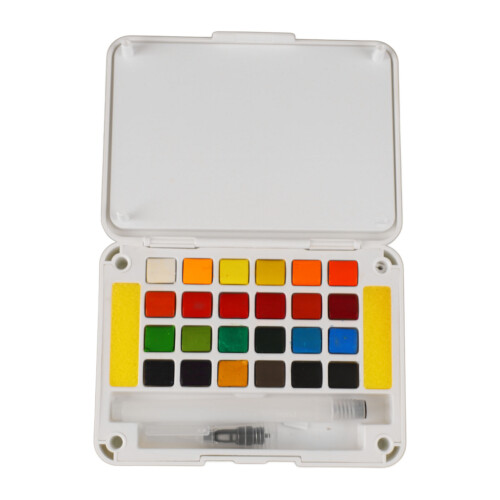 Water Color Paint 24 Bright Colors Quick Drying 1