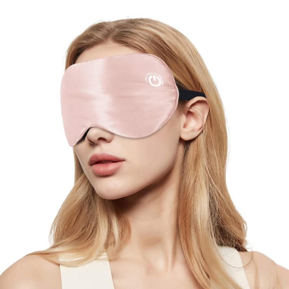 Heated Eye Mask Cordless  Electric Warm Eye Compress for Dry Eyes, USB Heating Pad