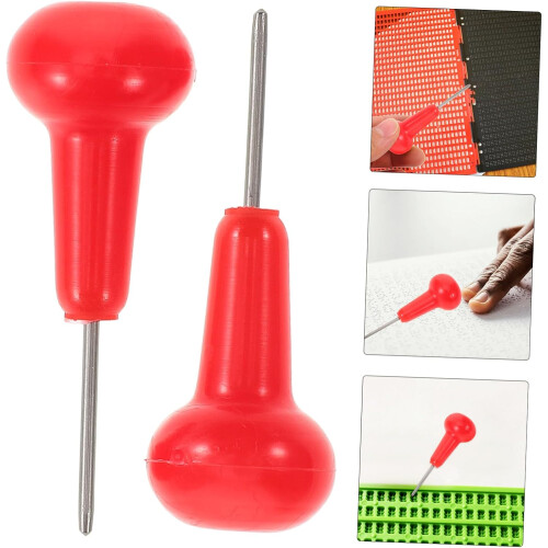 Sets Braille Writing Writer Blind People Gadgets Tactile Writing Supply Pcs 2