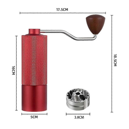 (B) Hand Coffee Mill Stainless Steel Coffee Grinder for Office Home Camping 1