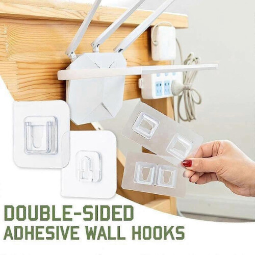 Double-sided Adhesive Wall Hooks Storage Tools Wall Mounted Hooks for Kitchen 1