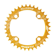 (Gold) Bike Chainring 104mm BCD Modification Parts for Cycling Mountain Bike Riding Black