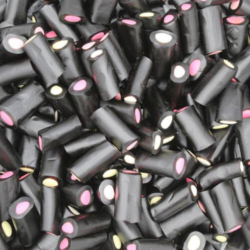 (3kg Bulk Box) Liquorice Cream Rock