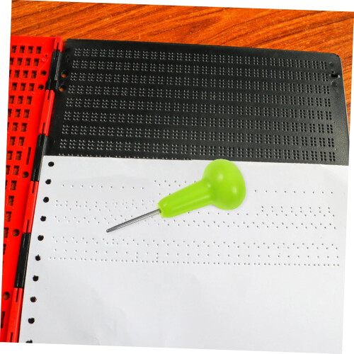 Braille Writing Pad Lines for Blind Visually Impaired Complete Learning Kit Braille Pen 2
