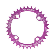 (Purple) Bike Chainring 104mm BCD Modification Parts for Cycling Mountain Bike Riding Black