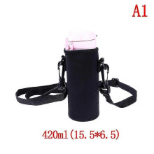 (420ml) 420ml-1500ml Water Bottle Carrier Insulated Cover Bag Holder Strap Travel