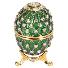 Egg Trinket Box Zinc Alloy Sparkling Rhinestone