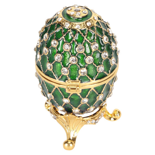 Egg Trinket Box Zinc Alloy Sparkling Rhinestone 2