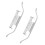 2Pcs Rear Anti Spring Brake Pads Clip 34211157046 3