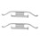 2Pcs Rear Anti Spring Brake Pads Clip 34211157046 8