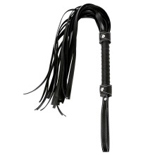 Leather Whip for Bedroom Play, Floggers Whip for Cosplay Black 30'