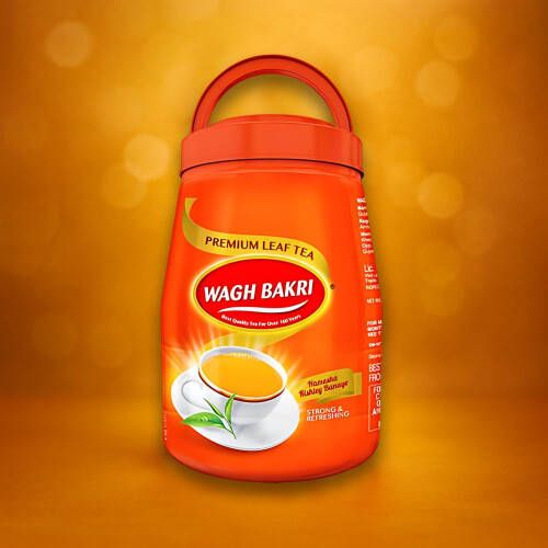 Wagh Bakri Tea 1kg Jar – Premium Leaf Tea with Rich Aroma