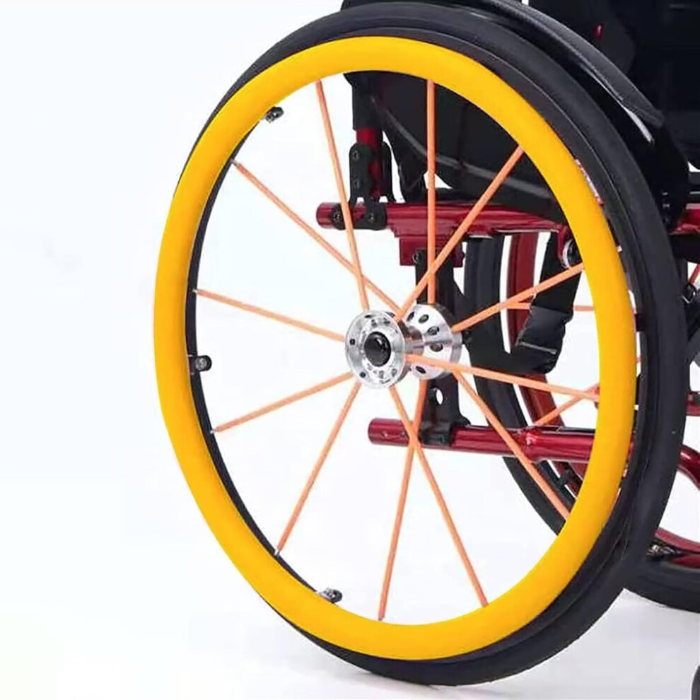 24inch Silicone Wheelchair Push Rim Covers, NonSlip WearResistant Hand Push Cover