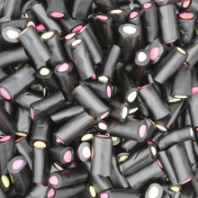 (Liquorice Cream Rock) Pick and Mix Sweets - 225g Sweet Pouches - Retro & Traditional Sweets