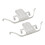 2PCS Brake Pad Retainer Clip 34116798879 Front 5