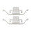 2PCS Brake Pad Retainer Clip 34116798879 Front 4