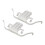 2PCS Brake Pad Retainer Clip 34116798879 Front 6
