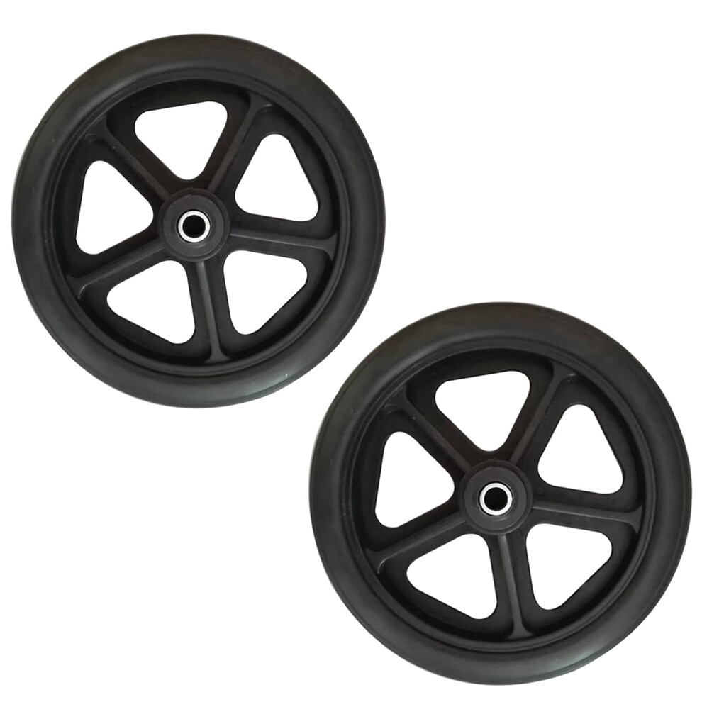 7 Inch Wheelchair Walker Replacement Wheels AntiSlip Rubber SingleWheel Steering Wheelchair Front Caster Rollator