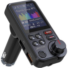 Car Bluetooth Transmitter, 1.8 Inch Color Screen Bluetooth Car Radio Adapter