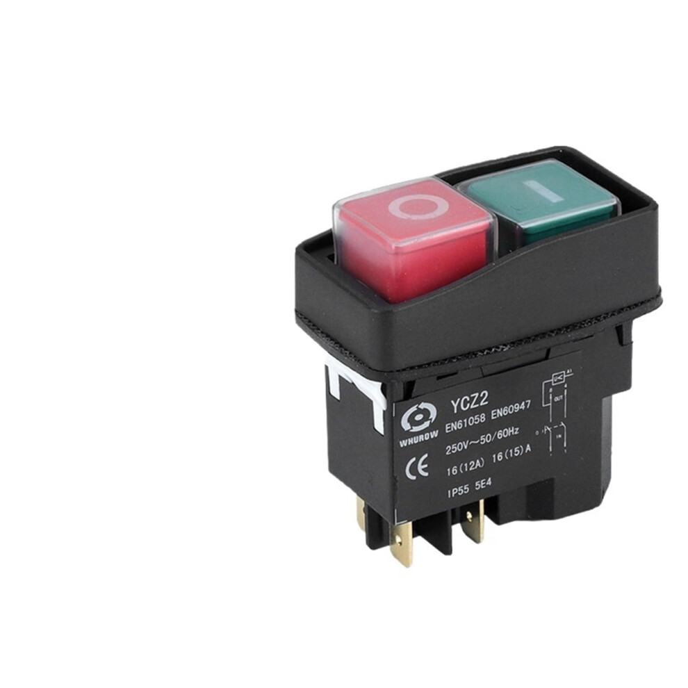 Ycz2 Electromagnetic Switch 16A 250V Slicer Plugin Overload Protection Power Tool Kjd17(5 Pin,110V) 477169071330