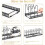 Multifunctional retractable desktop kitchen rack iron pot lid storage rack multi-layer adjustable pot lid rack black 4
