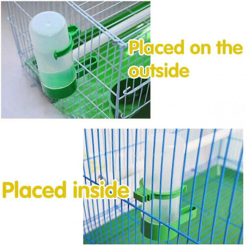 2Pcs Automatic Bird Feeder Bird Waterer & Feeder Parakeet 1