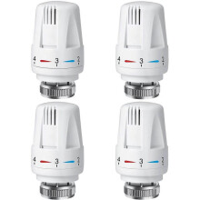 4 PCS Radiator Thermostatic Head, TRV M30 x 1.5 Radiator Thermostat Head, Radiator Thermostatic Valve,   for Home and Office Heating System