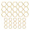 30pcs Hexagonal Knitting Stitch Markers Plating 1
