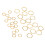 30pcs Hexagonal Knitting Stitch Markers Plating 14