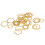 30pcs Hexagonal Knitting Stitch Markers Plating 10