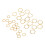 30pcs Hexagonal Knitting Stitch Markers Plating 3