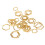 30pcs Hexagonal Knitting Stitch Markers Plating 8