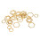 30pcs Hexagonal Knitting Stitch Markers Plating 6