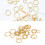 30pcs Hexagonal Knitting Stitch Markers Plating 11