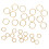 30pcs Hexagonal Knitting Stitch Markers Plating 2