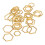 30pcs Hexagonal Knitting Stitch Markers Plating 9