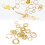 30pcs Hexagonal Knitting Stitch Markers Plating 12