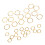 30pcs Hexagonal Knitting Stitch Markers Plating 15