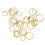 30pcs Hexagonal Knitting Stitch Markers Plating 13