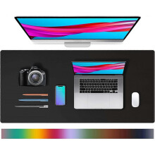 Leather Desk Pad Protector,Mouse Pad,Office Desk Mat,Non-Slip PU Leather Desk Blotter,Laptop Desk Pad,Waterproof Desk Writing Pad for Office and Home