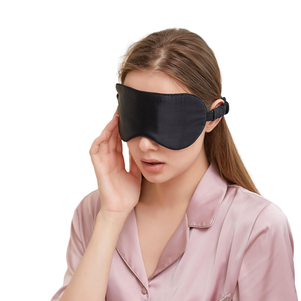 Mulberry Silk Sleep Mask for Women/Men Airplane Travel, Pure 22 Momme Silk Eye Mask