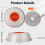 1000W Floating Pond Heater Thermostatic Outdoor Fish Pond De Icer With Auto Heating  Shut Off Function 5