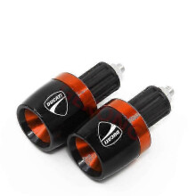 (orange-A) For Ducati Monster 696 795 796 797 821 937 S2r 800 Motorcycle Accessories Aluminium Cnc Hand Grips Handle Bar End Cap