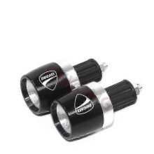 (Silver-A) For Ducati Monster 696 795 796 797 821 937 S2r 800 Motorcycle Accessories Aluminium Cnc Hand Grips Handle Bar End Cap
