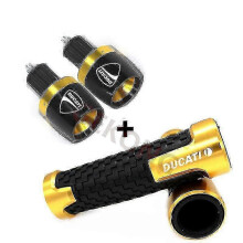 (Gold-C) For Ducati Monster 696 795 796 797 821 937 S2r 800 Motorcycle Accessories Aluminium Cnc Hand Grips Handle Bar End Cap
